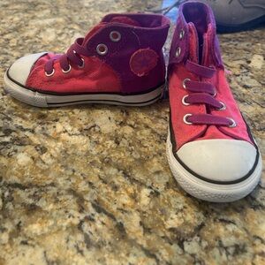 Kids Pink High-Top Sneakers